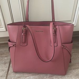 Pink Michael Kors Tote and Wallet Combo